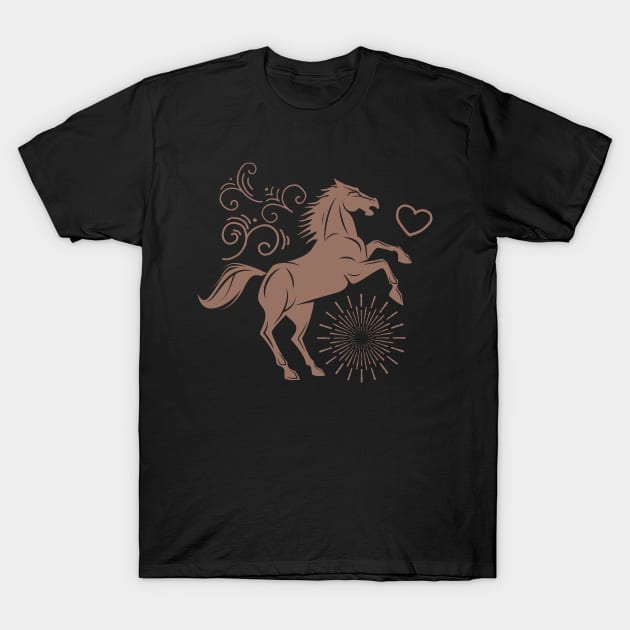 Cool jumping horse T-Shirt by PallKris